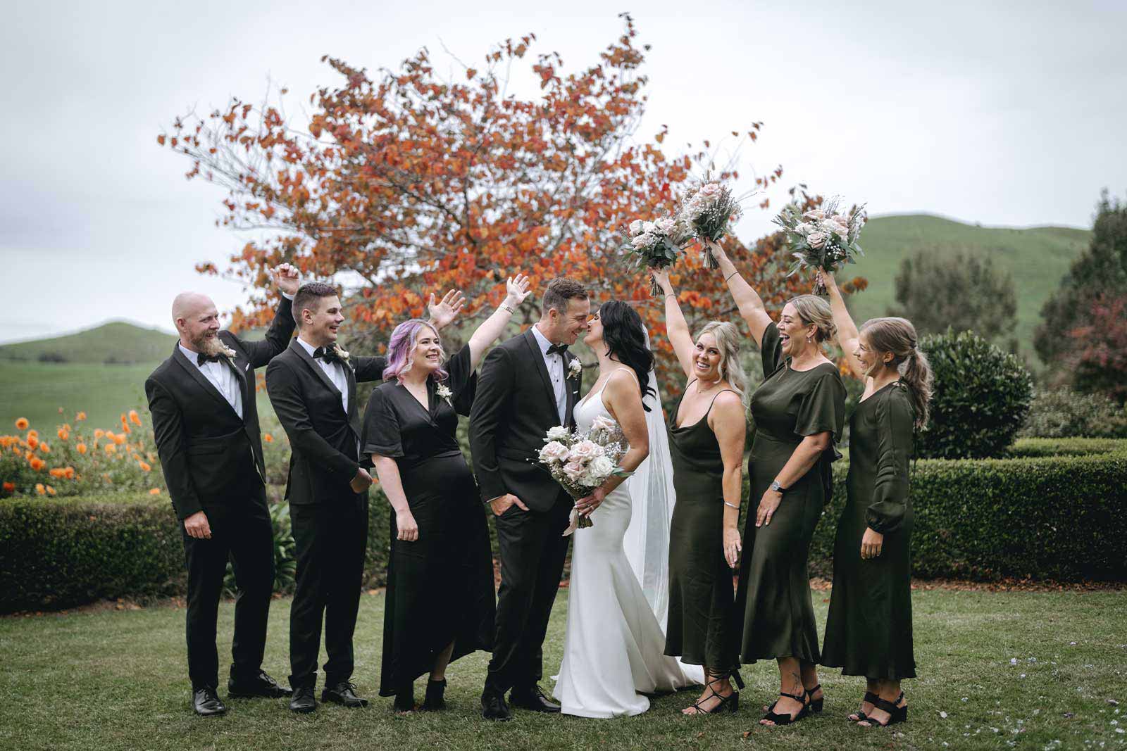 Bridal party photo shoot