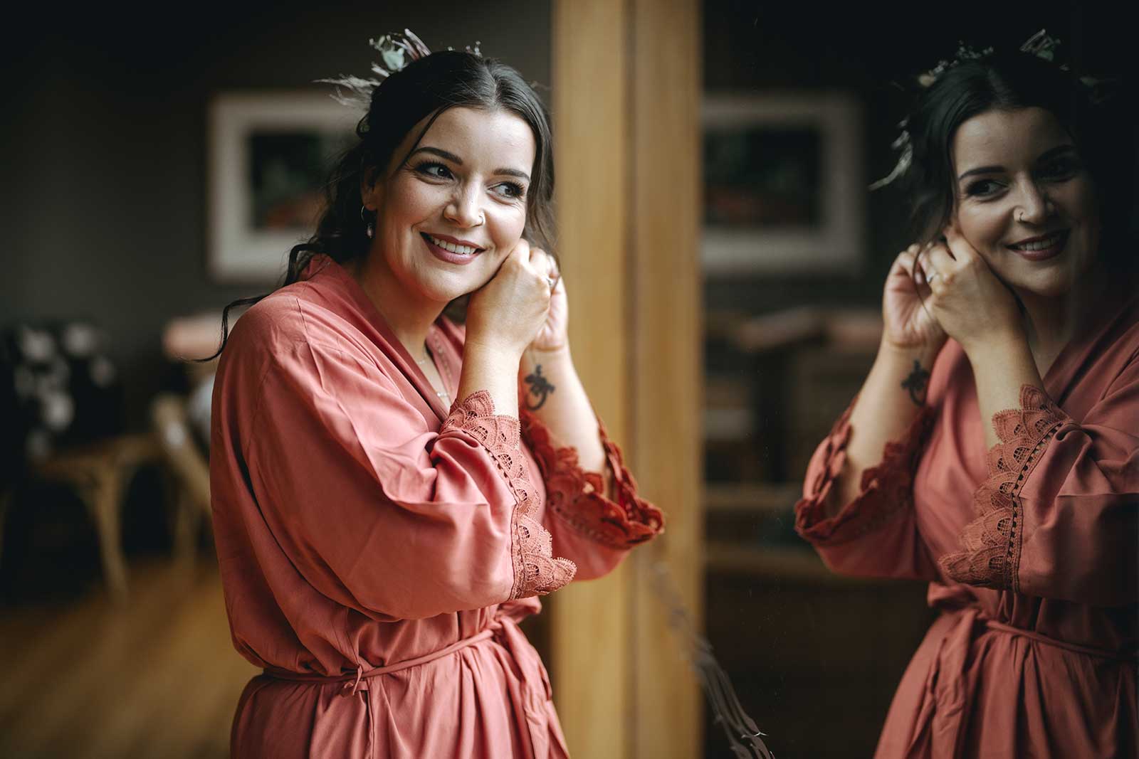 Bride wedding preparation